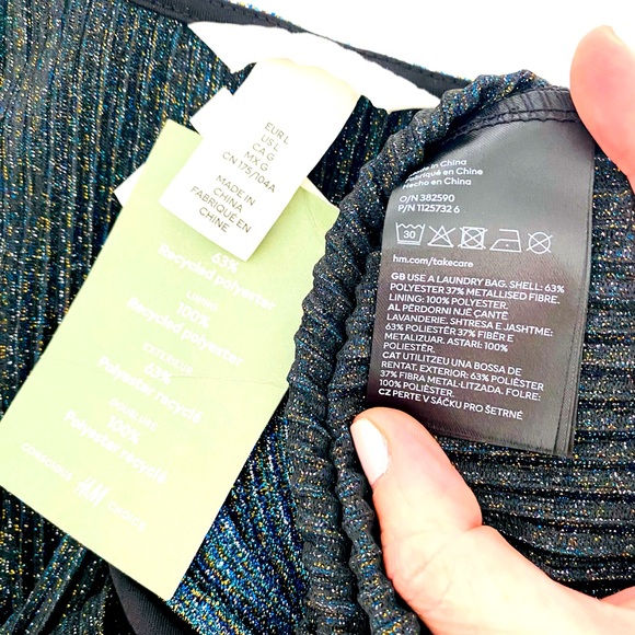 NWT💕Pretty Shimmer Dress SZ L - Picture 13 of 14